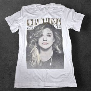 Kelly Clarkson Meaning of Life 2019 Tour T Shirt Small Bella Canvas White